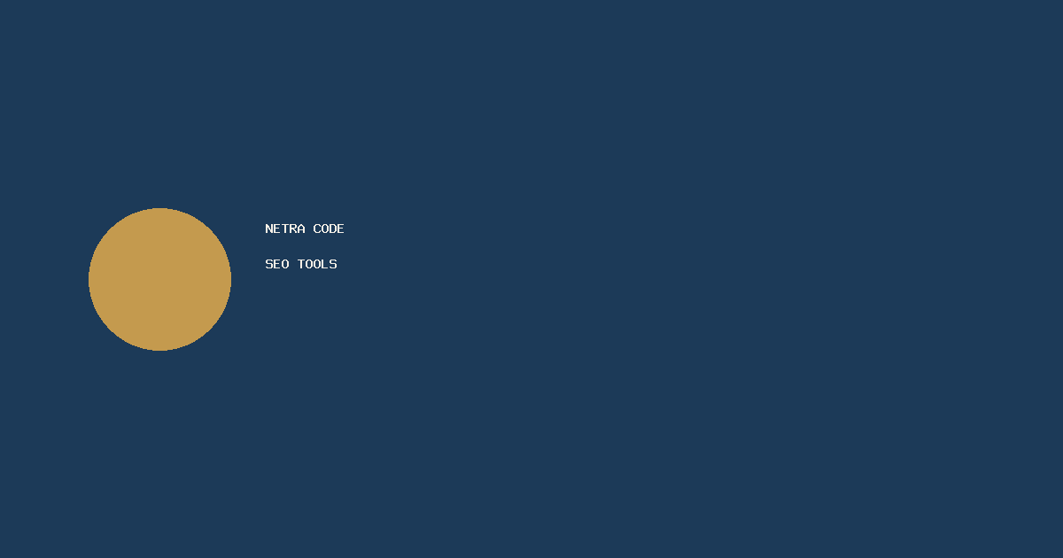 keyword density illustration on Netra Code
